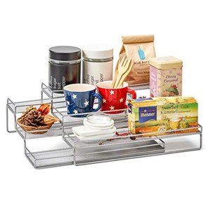 EZOWare 3 Tier Expandable Metal Wire Spice Rack St